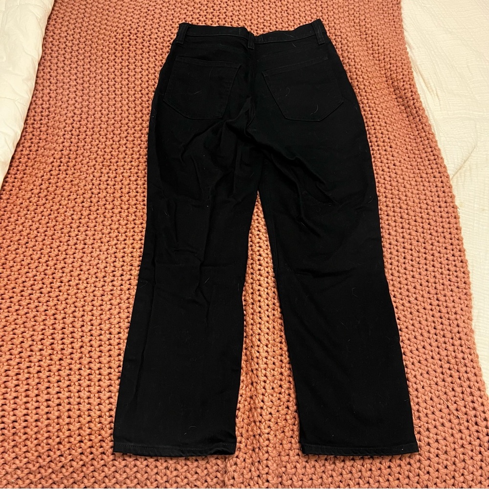 Abercrombie & Fitch Black 90s Straight Ultra High Rise Jean